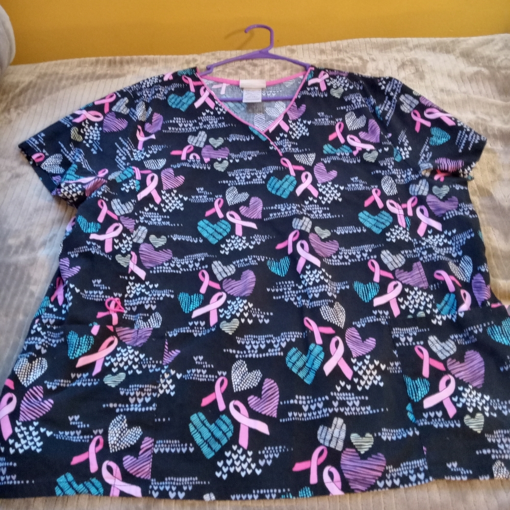 2 Scrub Tops - size 2X $10 for both